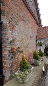 Brickwork before restoration