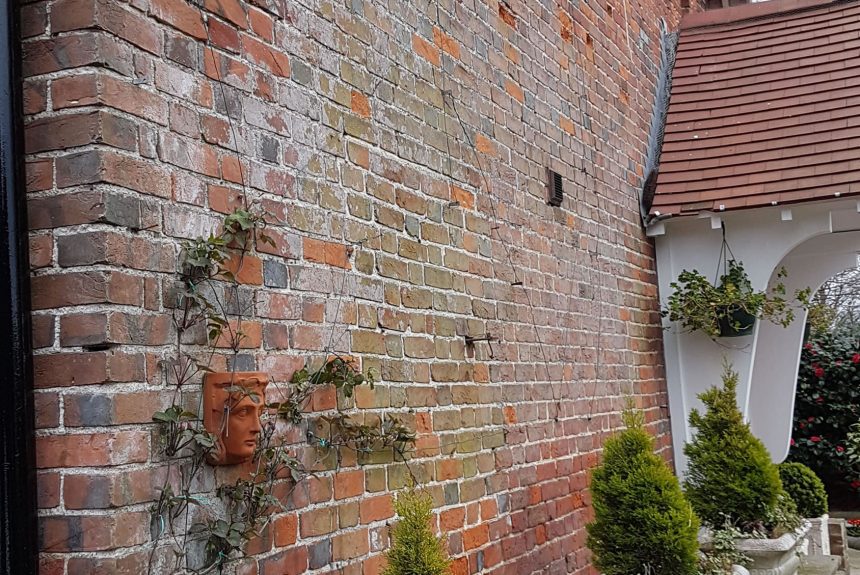 Brickwork before restoration